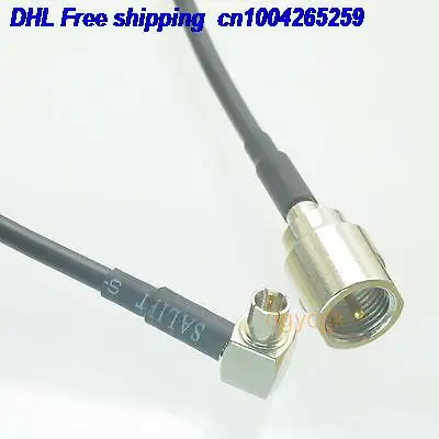 DHL 50pcs FME male plug to UM150 male plug right angle RG174 Jumper pigtail 6" cable 22j
DHL 50pcs FME male plug to UM150 male plug right angle RG174 Jumper pigtail 6" cable 22j
