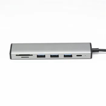 New USB Docking Station 6 In1 USB-C To HDMI Card Reader RJ45 PD Adapter For MacBook Samsung Galaxy S9 /S8 / S8+Type C HUB
New USB Docking Station 6 In1 USB-C To HDMI Card Reader RJ45 PD Adapter For MacBook Samsung Galaxy S9 /S8 / S8+Type C HUB