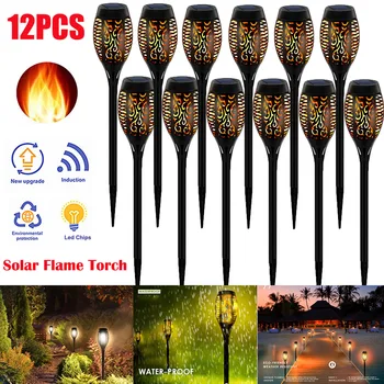 LED Solar Flame Torch Lamp Outdoor Lights Solar Garden Light Flickering Lamp Courtyard Balcony Lawn Path Spotlight Dropshipping
LED Solar Flame Torch Lamp Outdoor Lights Solar Garden Light Flickering Lamp Courtyard Balcony Lawn Path Spotlight Dropshipping