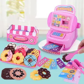 21Pcs/Set Kids Doughnut Cash Register Kit Pretend Role Play early Educational Toy Gift for supermarket Checkout Counter New
21Pcs/Set Kids Doughnut Cash Register Kit Pretend Role Play early Educational Toy Gift for supermarket Checkout Counter New