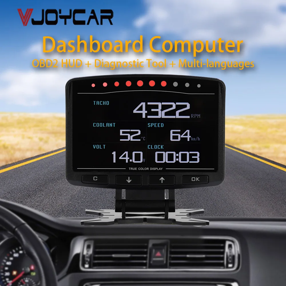 Vjoycar X1 новейший OBD2 HUD манометр Многоязычная приборная панель автомобильный компьютер авто дисплей охлаждающая жидкость/Температура масла. Турбонаддув
Vjoycar X1 новейший OBD2 HUD манометр Многоязычная приборная панель автомобильный компьютер авто дисплей охлаждающая жидкость/Температура масла. Турбонаддув