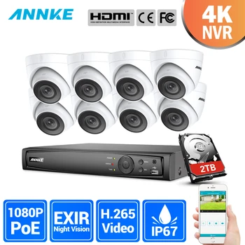 ANNKE 8CH 1080P Ultra HD POE Network Video Security System 8MP H.265 NVR With 8PCS 2MP 30m Night Vision Weatherproof IP Camera
ANNKE 8CH 1080P Ultra HD POE Network Video Security System 8MP H.265 NVR With 8PCS 2MP 30m Night Vision Weatherproof IP Camera