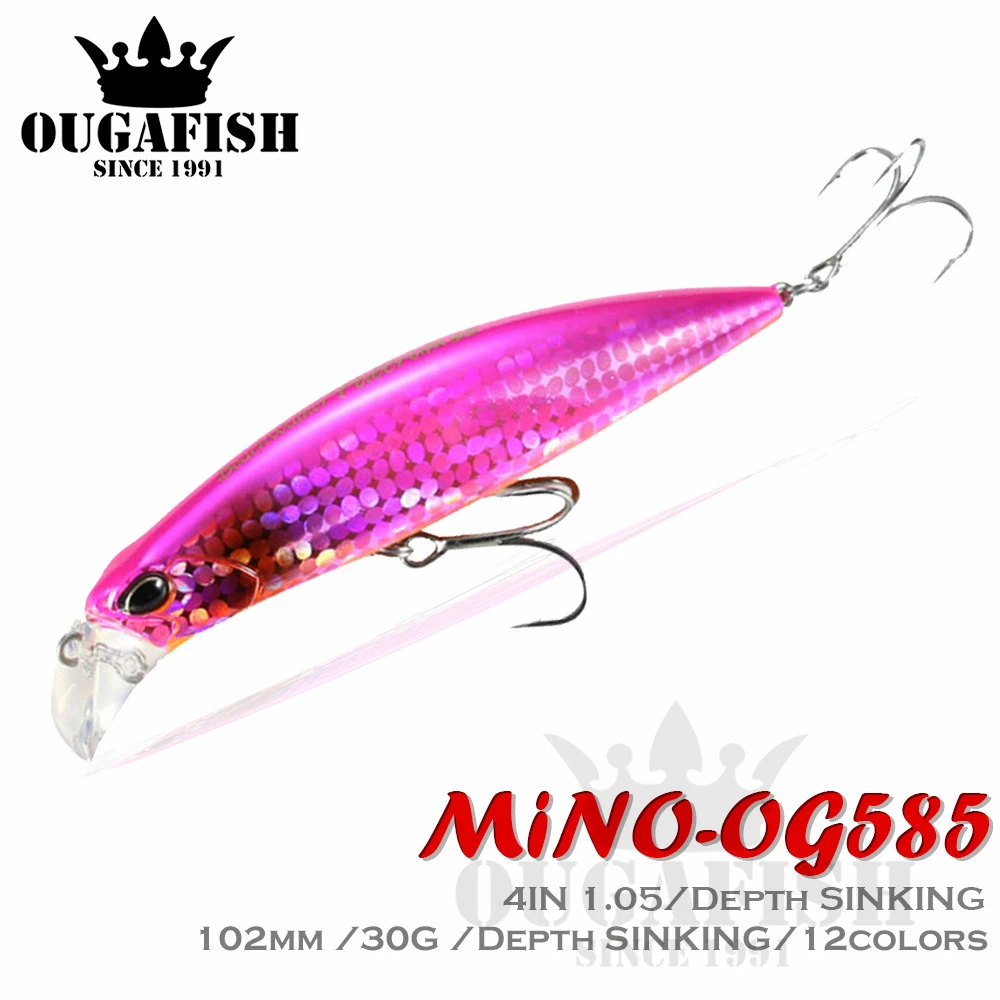Mino Fishing Lure Sinking Whopper Bait Weights 30g/10.2cm Trolling Bass Fake Bait Tackle Bait Jerkbait Pesca Saltwater Lures
Mino Fishing Lure Sinking Whopper Bait Weights 30g/10.2cm Trolling Bass Fake Bait Tackle Bait Jerkbait Pesca Saltwater Lures