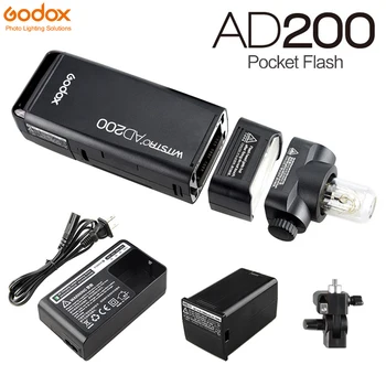GODOX AD200 200Ws TTL 2.4G HSS 1/8000s Pocket Outdoor Flash Light Double Head with 2900mAh Lithium Battery Flashlight Flash
GODOX AD200 200Ws TTL 2.4G HSS 1/8000s Pocket Outdoor Flash Light Double Head with 2900mAh Lithium Battery Flashlight Flash