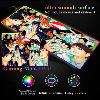 Anime Haikyu!! RGB Mouse Pad Gaming Mouse Pad Computer Large Mousepad Backlit XXL Mouse Pads LED Gamer Mause Carpet Desk Mat
Anime Haikyu!! RGB Mouse Pad Gaming Mouse Pad Computer Large Mousepad Backlit XXL Mouse Pads LED Gamer Mause Carpet Desk Mat
