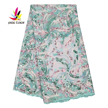 New Design Embroidered Lace Fabric With Sequines For Nigerian Wedding 2020 High Quality French Mesh African Lace Fabric AMY3120B
New Design Embroidered Lace Fabric With Sequines For Nigerian Wedding 2020 High Quality French Mesh African Lace Fabric AMY3120B