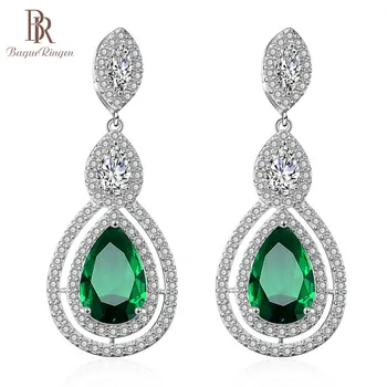 Bague Ringen Water Drop Shaped Silver 925 Jewelry Gemstones Earrings for Women Wedding Party Emerald Ear drops Female Accessory
Bague Ringen Water Drop Shaped Silver 925 Jewelry Gemstones Earrings for Women Wedding Party Emerald Ear drops Female Accessory