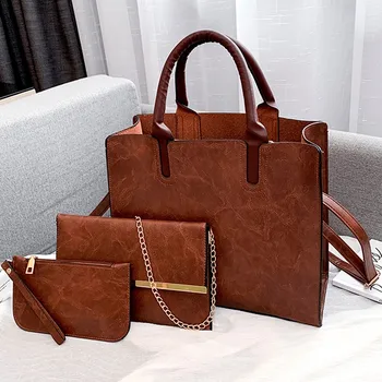 35& Fashion Women's Handbag Outdoor Solid Color Three-Piece Leather Handbag Messenger Bag Sac A Main Femme Bolso Hombre 
35& Fashion Women's Handbag Outdoor Solid Color Three-Piece Leather Handbag Messenger Bag Sac A Main Femme Bolso Hombre