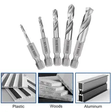 5Pcs Hex Shank Tap Drill Bit Set 6542 For Metal Quick Change 1/4\" Hex Shank 3/32-5/16 For Corner hand Tool Metal Wood Drill Bit
5Pcs Hex Shank Tap Drill Bit Set 6542 For Metal Quick Change 1/4\" Hex Shank 3/32-5/16 For Corner hand Tool Metal Wood Drill Bit