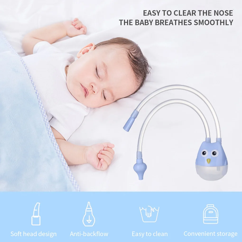 Безопасный пылесос для носа новорожденного вакуумный отсасывающий носовой