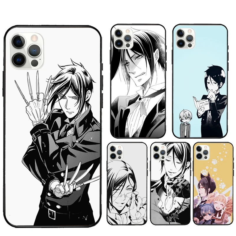 Себастьян Michaelis черный чехол Батлер для iPhone 12 13 mini 11 Pro Max X XR XS MAX SE 2020 6S 7 8 Plus задняя