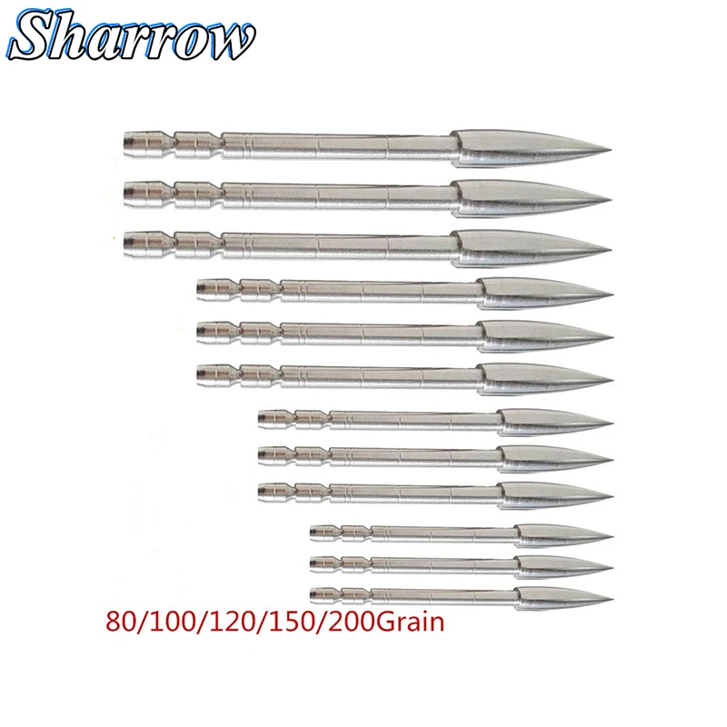 Shooting Arrowheads Target Point Carbon Steel Broad Head 80/100/120/150/200Grain for ID 4.2 Mm Arrow Shaft Archery Practice
Shooting Arrowheads Target Point Carbon Steel Broad Head 80/100/120/150/200Grain for ID 4.2 Mm Arrow Shaft Archery Practice