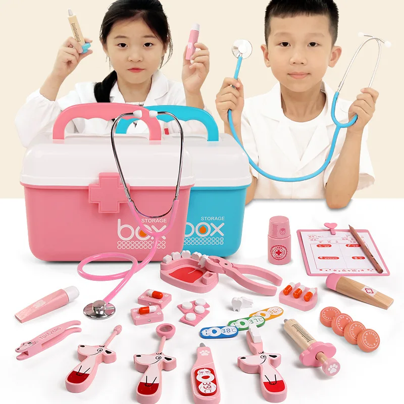 Wooden Play House Simulation Toy Set Medicine Box Simulation Doctor Nurse Fun Interactive Early Education Children's Toy
Wooden Play House Simulation Toy Set Medicine Box Simulation Doctor Nurse Fun Interactive Early Education Children's Toy