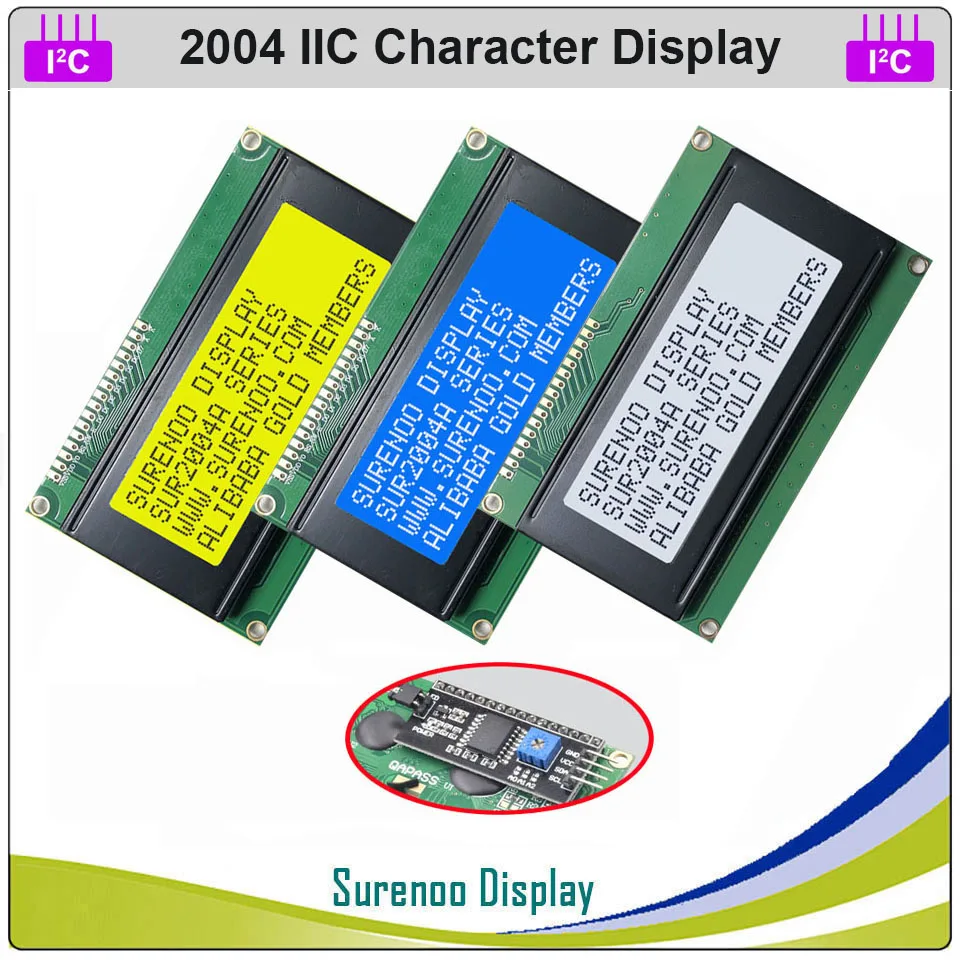 Последовательный IIC I2C TWI 2004 204 20*4 ЖК модуль с английскими и японскими символами