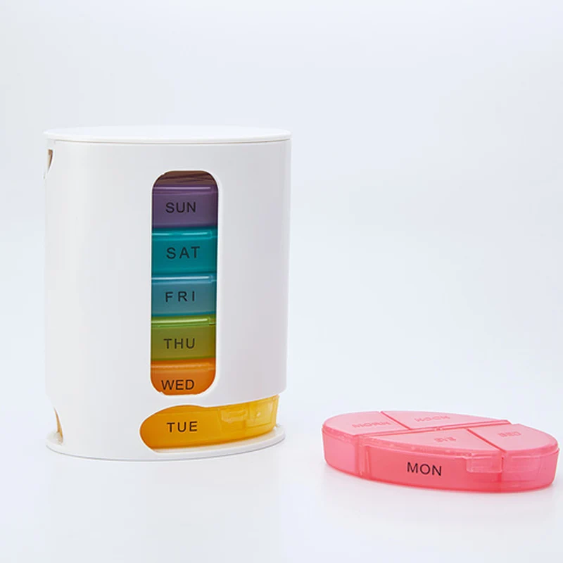 Weekly Pill Box 7 Days Tablet Pill Splitter Plastic Lattice Storage Case Medicine Holder Tablet Container Pastillero Dispenser
Weekly Pill Box 7 Days Tablet Pill Splitter Plastic Lattice Storage Case Medicine Holder Tablet Container Pastillero Dispenser