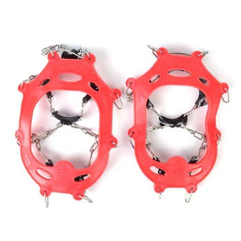 1Pair Outdoor Winter Climbing Antiskid Crampons Walk 11 Teeth Ice Claws Gripper Hiking Snowshoes Shoe Covers
1Pair Outdoor Winter Climbing Antiskid Crampons Walk 11 Teeth Ice Claws Gripper Hiking Snowshoes Shoe Covers