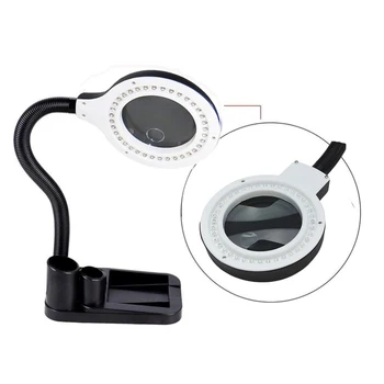 Crafts Glass Lens LED Desk Magnifier Lamp Light 5X 10X Magnifying Desktop Loupe Repair Tools with 36 LEDs Stand
Crafts Glass Lens LED Desk Magnifier Lamp Light 5X 10X Magnifying Desktop Loupe Repair Tools with 36 LEDs Stand