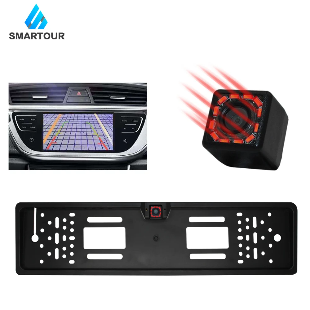 Smartour 140 Degree Waterproof European License Plate Frame Backup Car Number Rear View Camera 12LED Night Vision Car-styling
Smartour 140 Degree Waterproof European License Plate Frame Backup Car Number Rear View Camera 12LED Night Vision Car-styling