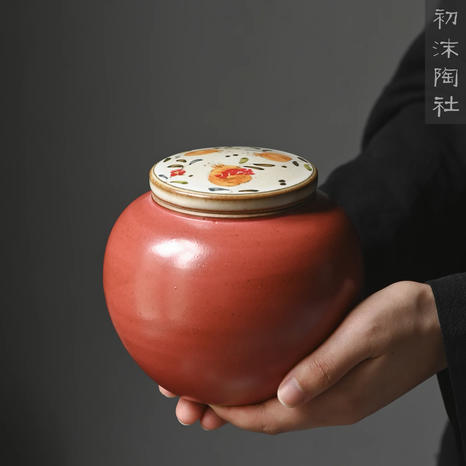 

★Foam at the beginning of the jingdezhen coarse pottery hand-painted caddy tea warehouse seal tea cans ceramic POTS