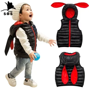 1-5 Year Boy Winter Girl Vest Solid Color White Duck Down Feathers Warm Vest Baby Kids Children Boy Vest Rabbit Ear Clothes
1-5 Year Boy Winter Girl Vest Solid Color White Duck Down Feathers Warm Vest Baby Kids Children Boy Vest Rabbit Ear Clothes