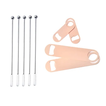 Fashion20 Pcs Stainless Steel Coffee Beverage Stirrers Stir & 10Pcs Beer Bottle Opener Stainless Steel Flat Speed Bottle Cap
Fashion20 Pcs Stainless Steel Coffee Beverage Stirrers Stir & 10Pcs Beer Bottle Opener Stainless Steel Flat Speed Bottle Cap