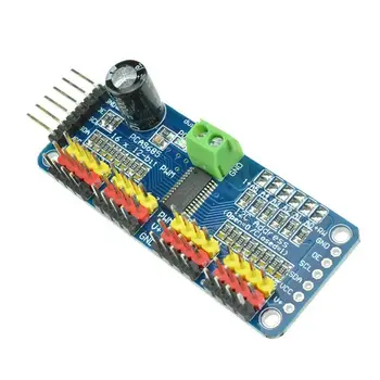 16 Channel PWM/Servo Driver IIC interface-PCA9685 for arduino or Raspberry pi shield module servo shield
16 Channel PWM/Servo Driver IIC interface-PCA9685 for arduino or Raspberry pi shield module servo shield