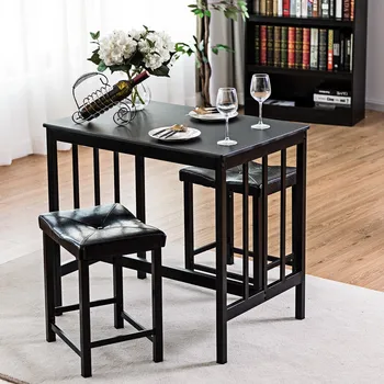 3 Pcs Modern Counter Height Dining Set Simple Rectangular Backless PU Seat Covers Counter Height Stools Dining Furniture Set
3 Pcs Modern Counter Height Dining Set Simple Rectangular Backless PU Seat Covers Counter Height Stools Dining Furniture Set