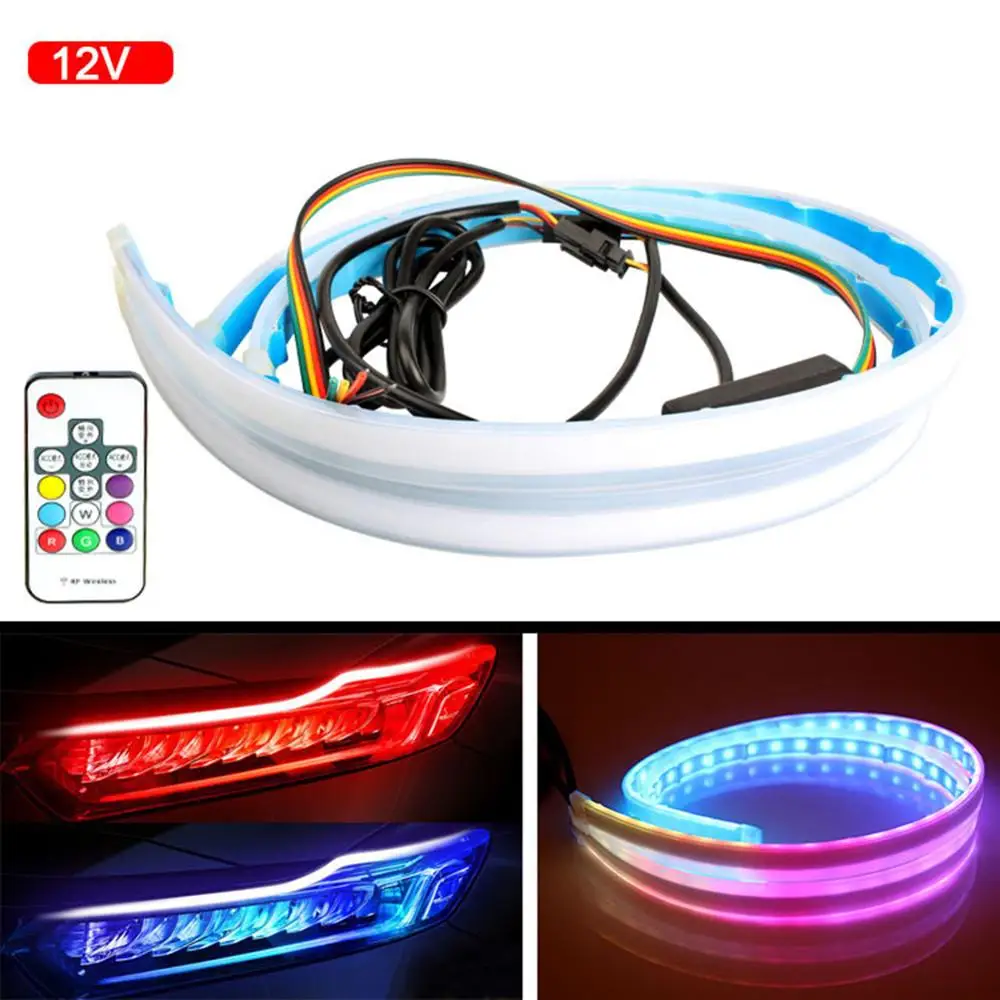 2Pcs/set DRL Multicolor LED Strip Turn Signal Lights Universal Car RGB Daytime Running Light Waterproof Flexible
2Pcs/set DRL Multicolor LED Strip Turn Signal Lights Universal Car RGB Daytime Running Light Waterproof Flexible