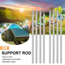 Adjustable 2m Tarp Tent Aluminum Alloy Pole Thicken Rack Stick Rod Outdoor Camping Lightweight Canopy Awning Support Poles
Adjustable 2m Tarp Tent Aluminum Alloy Pole Thicken Rack Stick Rod Outdoor Camping Lightweight Canopy Awning Support Poles