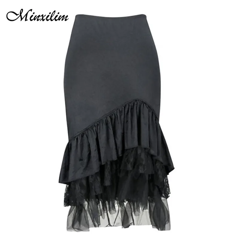 Minxilim Fashion Ruffle Long Skirts Women Autumn Summer Female Chic Asymmetry Long Skirts Lady Beautiful Party Casual Skirt 
Minxilim Fashion Ruffle Long Skirts Women Autumn Summer Female Chic Asymmetry Long Skirts Lady Beautiful Party Casual Skirt