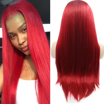 Bomshell Synthetic 13*3 Lace Front Wigs Glueless Fire Red Silky Straight Heat Resistant Fiber Middle Parting For Women Wigs
Bomshell Synthetic 13*3 Lace Front Wigs Glueless Fire Red Silky Straight Heat Resistant Fiber Middle Parting For Women Wigs