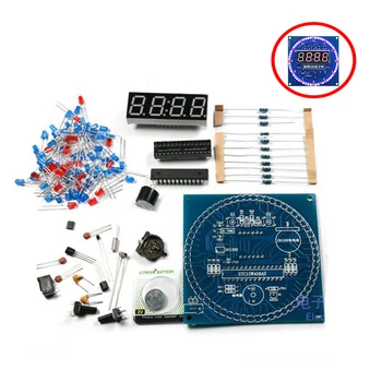 DS1302 Rotating LED Display Alarm Electronic Clock Module DIY KIT LED Temperature Display for arduino
DS1302 Rotating LED Display Alarm Electronic Clock Module DIY KIT LED Temperature Display for arduino
