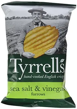 

TYRRELL'S Sachets de Chips Ondulées au Sel de Mer/Vinaigre 150gr