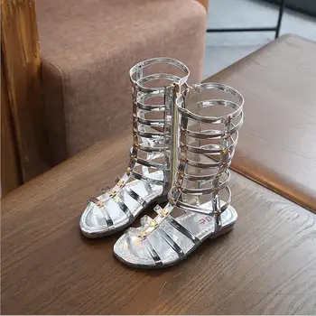 New Summer 3 Colors Baby Girl Cut-Outs Hollow Roman Sandals Children Knee Boots Gladiator Kid Flat Glitter Star Zipper PU Shoes 
New Summer 3 Colors Baby Girl Cut-Outs Hollow Roman Sandals Children Knee Boots Gladiator Kid Flat Glitter Star Zipper PU Shoes