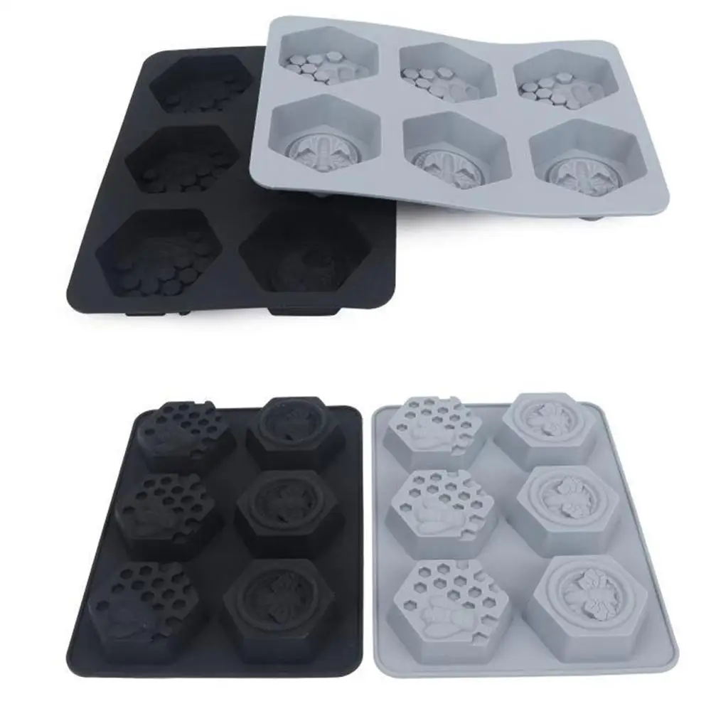 6-Cavity Bee Honeycomb Shaped 3D Soap Molds Silicone Mould Tray for Homemade DIY Making Cake Jelly Candy Chocolate
6-Cavity Bee Honeycomb Shaped 3D Soap Molds Silicone Mould Tray for Homemade DIY Making Cake Jelly Candy Chocolate