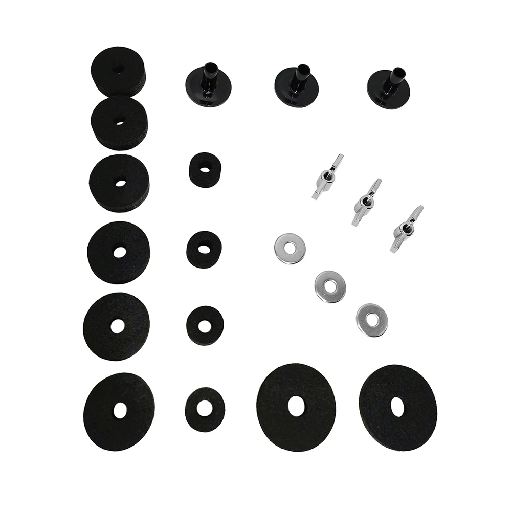 21Pcs Cymbal Stand Sleeves Cymbal Felts with Cymbal Washer Base Wing Nuts Replacement for Drum Set Accessories Monden Hot N7
21Pcs Cymbal Stand Sleeves Cymbal Felts with Cymbal Washer Base Wing Nuts Replacement for Drum Set Accessories Monden Hot N7