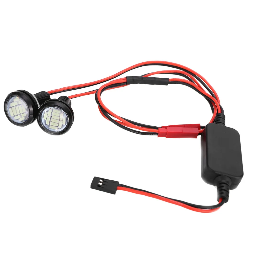 2Pcs/set 3V-12V LED 2W Front Light Headlight Spotlight Blue White Front Lights For 1:10 RC Car Accessories