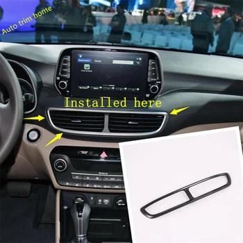 Auto Accessories Dashboard Central Air Conditioning AC Outlet Vent Cover Trim Fit For Hyundai Tucson 2019 2020 ABS Carbon Fiber 
Auto Accessories Dashboard Central Air Conditioning AC Outlet Vent Cover Trim Fit For Hyundai Tucson 2019 2020 ABS Carbon Fiber