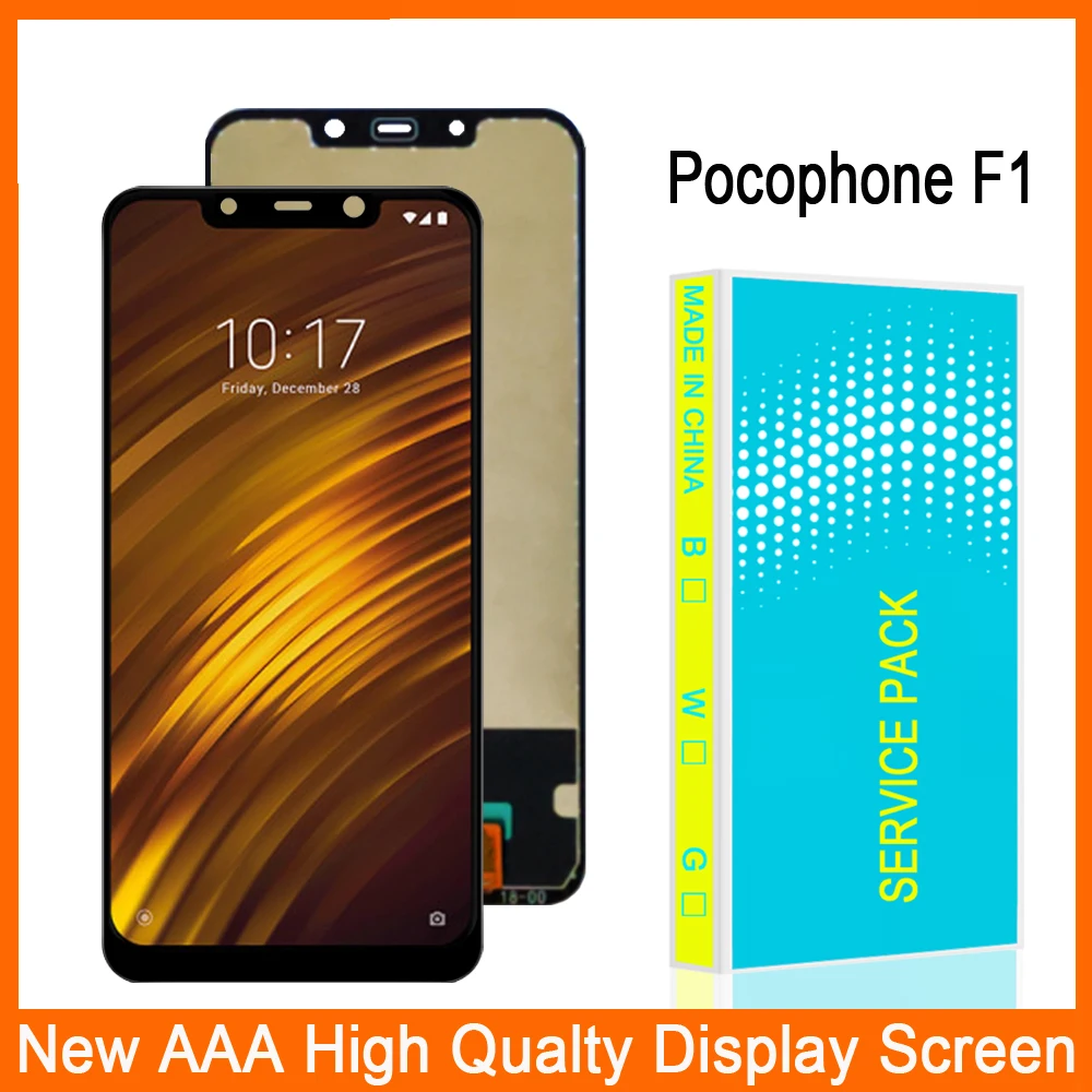 6.18" inch LCD Display Replacement For Xiaomi Pocophone F1 LCD Touch Screen Digitizer Assembly Repair Parts With Frame
6.18" inch LCD Display Replacement For Xiaomi Pocophone F1 LCD Touch Screen Digitizer Assembly Repair Parts With Frame