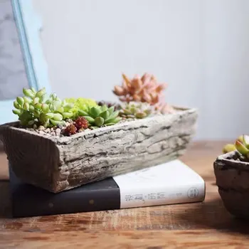 Rectangular stump concrete molds Succulent planting cement container silicone mould Gardening pot form
Rectangular stump concrete molds Succulent planting cement container silicone mould Gardening pot form