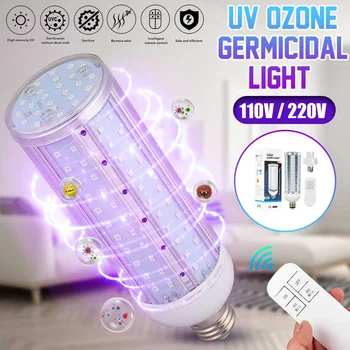 60W Ultraviolet Germicidal Lamp Antibacterial UVC Light Bulb Indoor Ozone Disinfection UV Lamp Bulb Remote Control
60W Ultraviolet Germicidal Lamp Antibacterial UVC Light Bulb Indoor Ozone Disinfection UV Lamp Bulb Remote Control