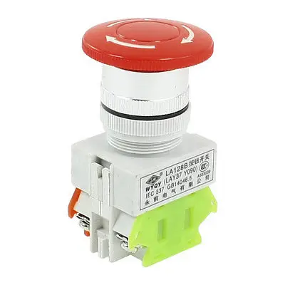 660V 10A Panel Mount Self Locking Red Mushroom Head Emergency Botton Switch 
660V 10A Panel Mount Self Locking Red Mushroom Head Emergency Botton Switch