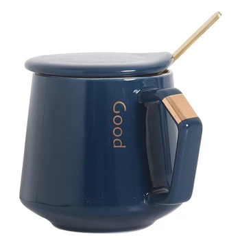 Europe Gold Inlay Ceramic Mugs Milk Coffee Mug with Spoon Lid Mug Office Home Tea Cup 400ml Drinkware Lover's Gifts Dropshipping
Europe Gold Inlay Ceramic Mugs Milk Coffee Mug with Spoon Lid Mug Office Home Tea Cup 400ml Drinkware Lover's Gifts Dropshipping