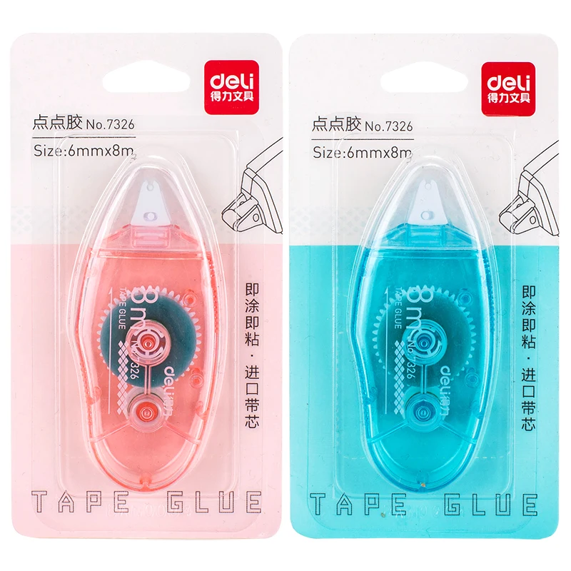 Deli 6mm*8M Dispensing Glue Point Double-sided Adhesive Creative Hand Tape 7326 Random Color
Deli 6mm*8M Dispensing Glue Point Double-sided Adhesive Creative Hand Tape 7326 Random Color