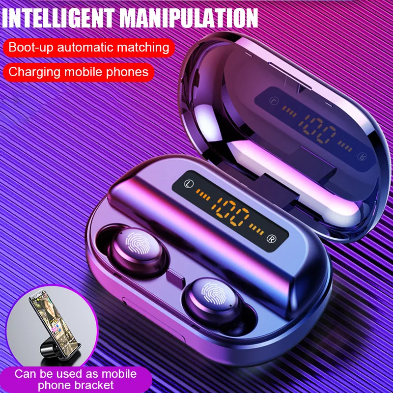 Bluetooth Earphone Wireless Earbuds with Charging Box Wireless Headphones In-Ear Sport Headset Gaming Earphone for Smart Phone
Bluetooth Earphone Wireless Earbuds with Charging Box Wireless Headphones In-Ear Sport Headset Gaming Earphone for Smart Phone
