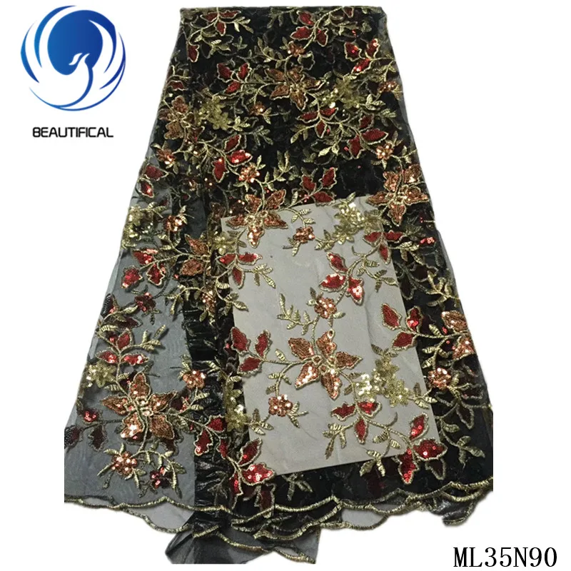 BEAUTIFICAL African Tulle Lace Dress Sequin Sewing Fabric Embroidery French Net Lace 5 yards High Quality Wedding Lace ML35N90
BEAUTIFICAL African Tulle Lace Dress Sequin Sewing Fabric Embroidery French Net Lace 5 yards High Quality Wedding Lace ML35N90