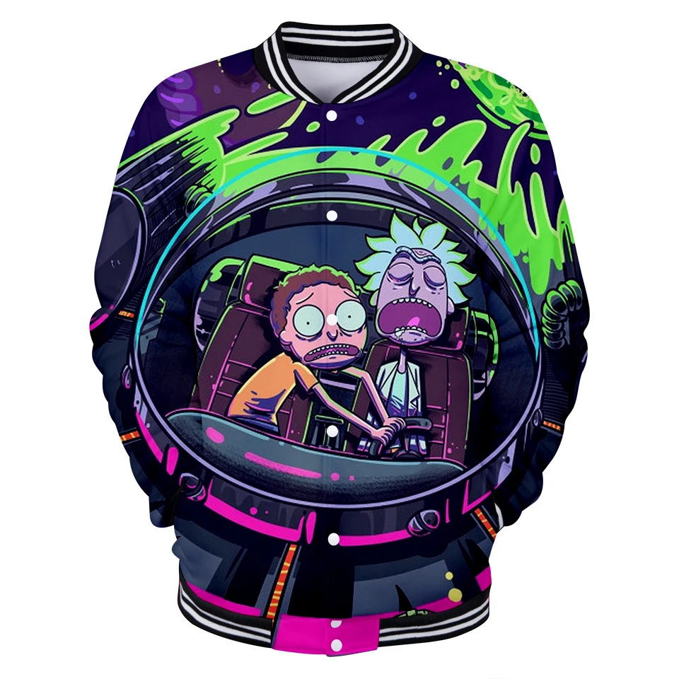 Rick and Morty comedy animation Rick Sanchez Morty Smith 3D print Baseball uniform Men/Women Harajuku Baseball Jackets clothes
Rick and Morty comedy animation Rick Sanchez Morty Smith 3D print Baseball uniform Men/Women Harajuku Baseball Jackets clothes