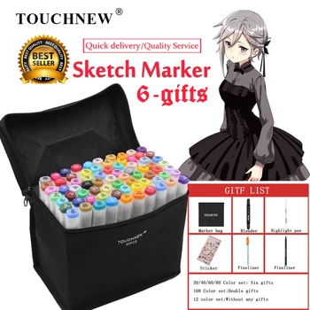 TOUCHNEW Art Markers Pen Set Alcohol Based Brush Double Head Markers School Art Supplies for Animation Manga Drawing Markers
TOUCHNEW Art Markers Pen Set Alcohol Based Brush Double Head Markers School Art Supplies for Animation Manga Drawing Markers