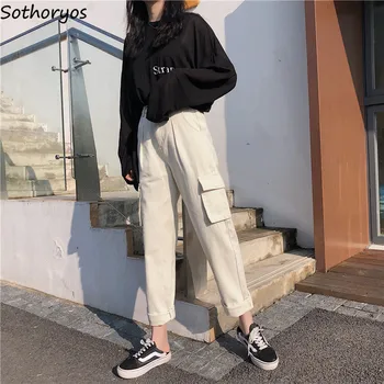 Jeans Women High Waist Pockets Solid Simple All Match Womens Plus Size Korean Style Black Trousers Females Comfortable Casual
Jeans Women High Waist Pockets Solid Simple All Match Womens Plus Size Korean Style Black Trousers Females Comfortable Casual