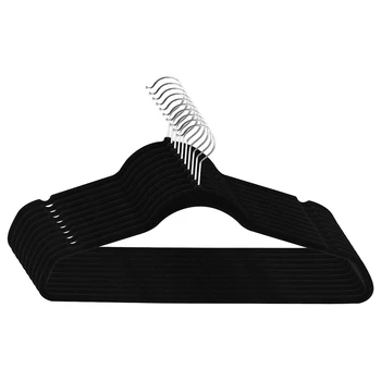 10Pcs Flocking Hanger Plastic Non-Slip Hanger Velvet Drying Rack-Black
10Pcs Flocking Hanger Plastic Non-Slip Hanger Velvet Drying Rack-Black